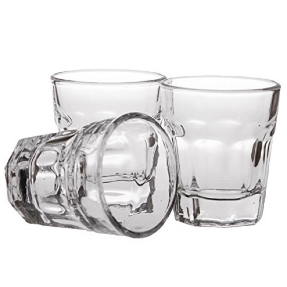 New Set of 6 glass shot glasses with tag on set - Picture 1 of 2